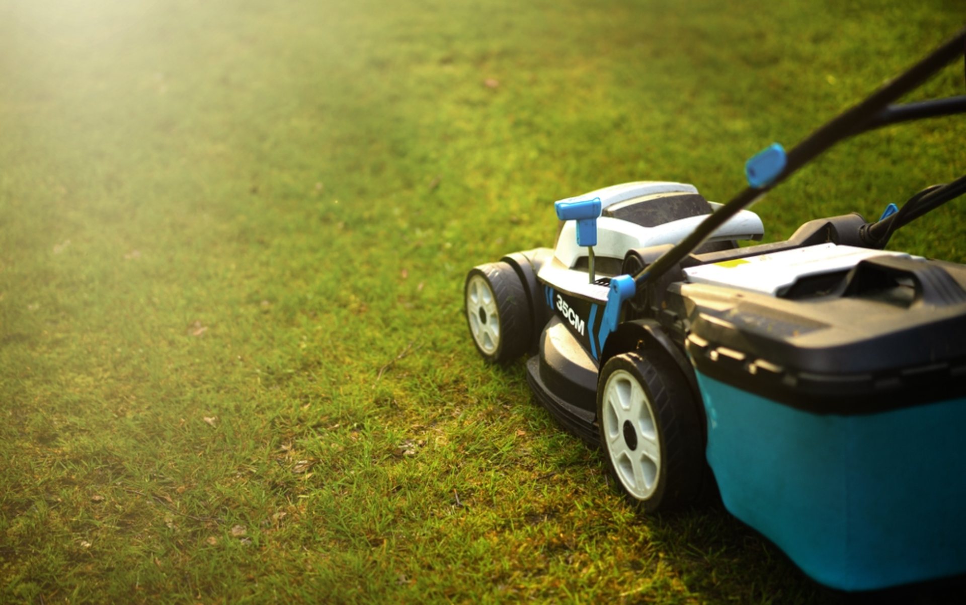 lawnmower on grass